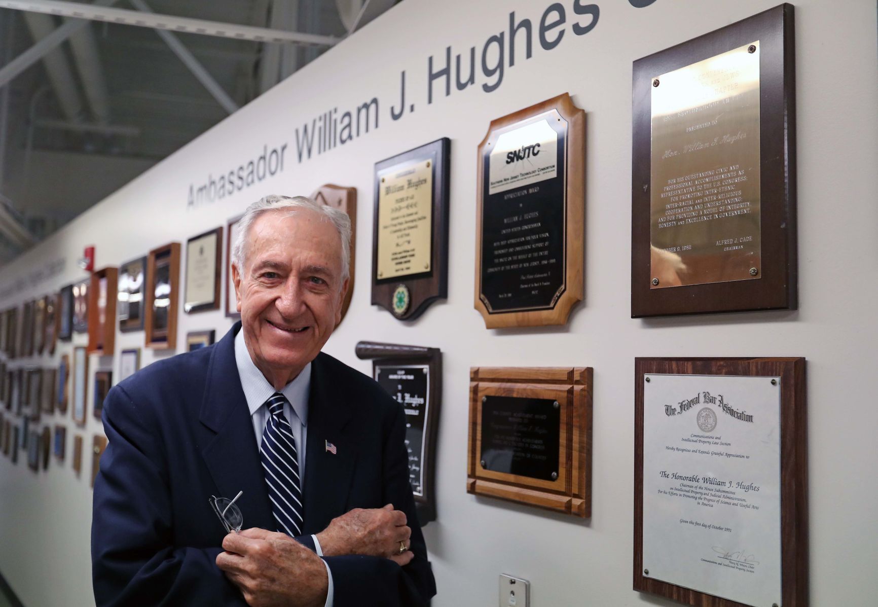 William Hughes former US Ambassador and Congressman who is recei